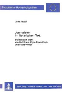 Journalisten Im Literarischen Text