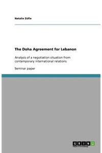 The Doha Agreement for Lebanon