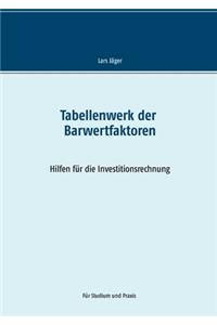 Tabellenwerk der Barwertfaktoren