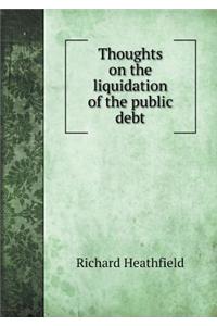Thoughts on the liquidation of the public debt