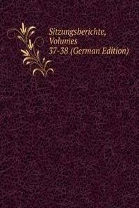 Sitzungsberichte, Volumes 37-38 (German Edition)