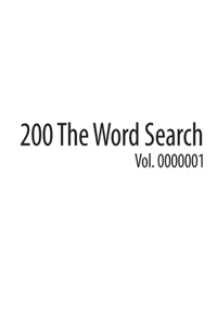 200 The word search