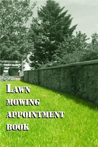Lawn mowing appointment book