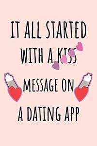 It all started with a Kiss Message on a Dating App