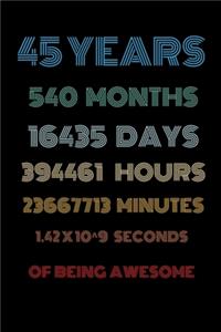 45 years of being awesome