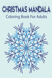 Christmas Mandala Coloring Book For Adults