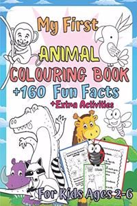 My First Animal Colouring Book for Kids Ages 2-6