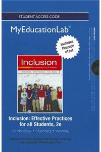 NEW MyLab Education with Pearson eText -- Standalone Access Card -- for Inclusion