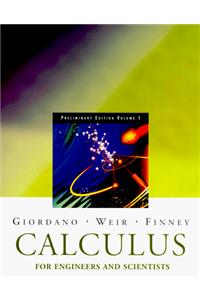 Calculus for Engineers and Scientists, Volume 1