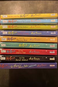 Mr Gum Collection Andy Stanton 9 Books Set (Biscuit Billionaire, Cherry Tree, Dancing Bear, Goblins, The Power Crystals, Whats for Dinner, Secret Hideout, Hound of Lamonic Bibber, You are a Bad Man)
