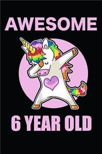 6th Birthday Dabbing Unicorn