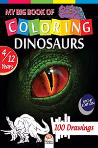 My big book of coloring dinosaurs - Night edition
