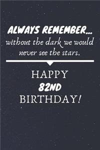 Always Remember Without The Dark We Would Never See The Stars Happy 82nd Birthday