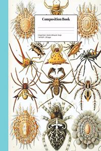 College-Ruled Spiders Arthropods Design