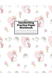 Handwriting Practice Paper Workbook