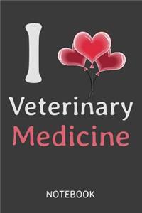 I Love Veterinary Medicine Notebook