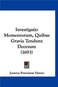 Investigatio Momentorum, Quibus Gravia Tendunt Deorsum (1693)