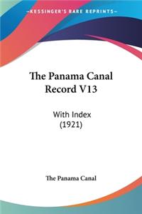 Panama Canal Record V13