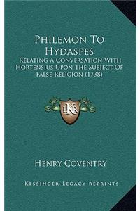 Philemon to Hydaspes