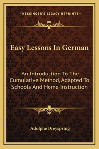 Easy Lessons In German