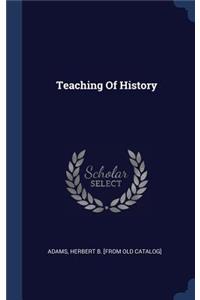 Teaching Of History