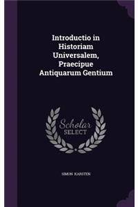 Introductio in Historiam Universalem, Praecipue Antiquarum Gentium