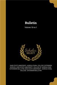 Bulletin; Volume 18 No 1