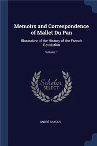 Memoirs and Correspondence of Mallet Du Pan