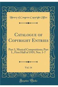 Catalogue of Copyright Entries, Vol. 14