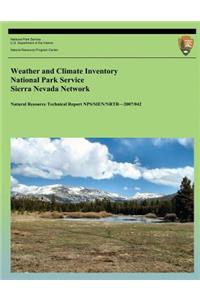 Weather and Climate Inventory National Park Service Sierra Nevada Network