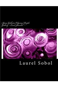 Space Galaxies Odyssey Purple Gallery Lined Journal