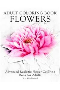 Adult Coloring Book Flowers