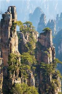 Far East Spires Grid Notebook
