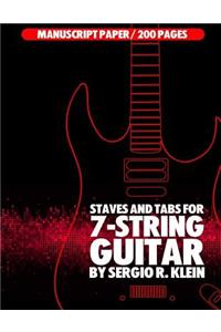 Staves and TAB Paper for 7-String Guitar