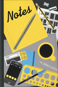 Notes Journal: Lined Journal, Hardcover with Accordion Pocket, and Embedded Pen