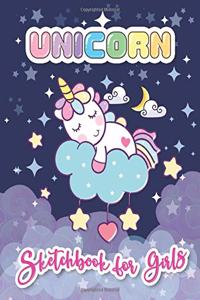 Unicorn Sketchbook for Girls