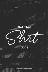 2020 Weekly Planner Diary Notebook