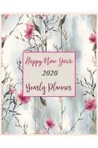 Happy New Year 2020 Yearly Planner