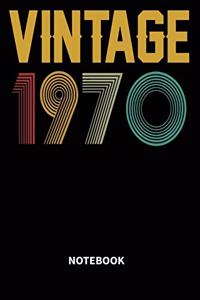 Vintage 1970 Notebook