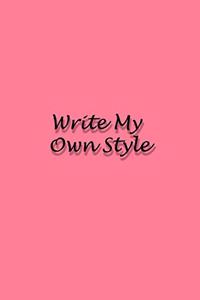 Write my own style