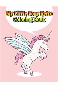 my little pony retro coloring book