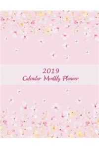 2019 Calendar Monthly Planner