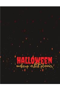 Halloween Makeup Artist Planner: Recording Notebook for Face Paint, Sugar Skulls and Extreme Makeup Designs