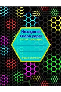 Hexagonal Graph Paper: 8.5x11 200 Pages Organic Chemistry: Drawing Organic Chemistry Structures in 3D