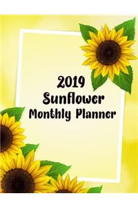 2019 Sunflower Monthly Planner