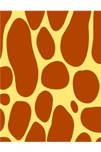 Giraffe Print Notebook