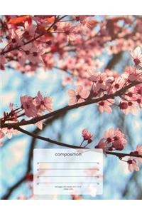Cherry Blossoms Composition Notebook