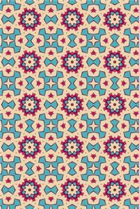 Geometric Pattern Journal - 210 Page Blank Lined Journal -2