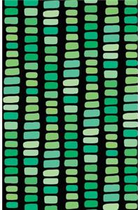 Journal Notebook Abstract Rectangles In Green