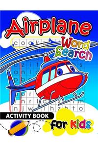 Airplane Word Search Activity Book for Kids